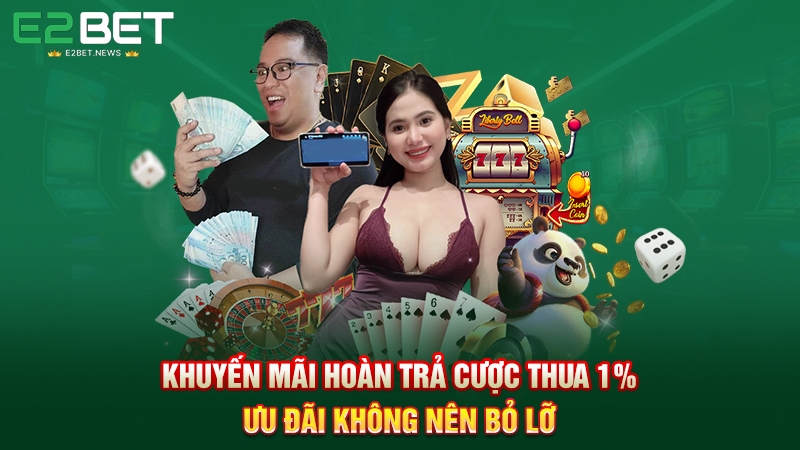 Khuyến Mãi Hoàn Trả Cược Thua 1% – Ưu Đãi Không Nên Bỏ Lỡ